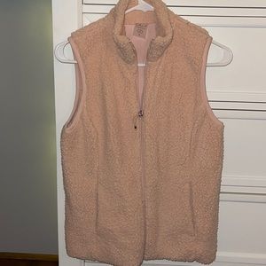 Pink furry vest!!